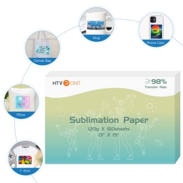 HTVRONT 13x19 Sublimation Paper - 150 Sheets for Inkjet Use