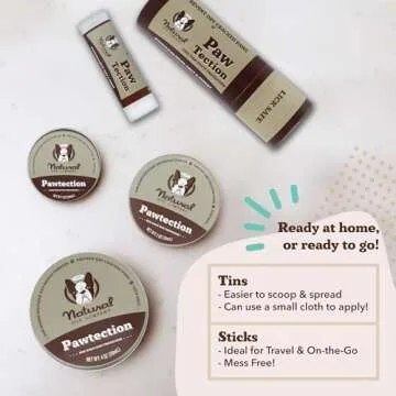 Natural Dog Paw Balm for Winter Protection & Care