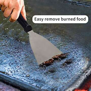 Wnaldc Heavy Duty Flat Top Griddle Cleaning Kit, 9 Piece, Grill Cleaning Kit, Griddle Accessories, C...