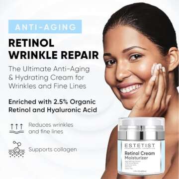 ESTETIST Organic Face Moisturizer with Hyaluronic Acid, The Ultimate Anti-Aging & Hydrating Cream fo...