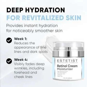 ESTETIST Organic Face Moisturizer with Hyaluronic Acid, The Ultimate Anti-Aging & Hydrating Cream for Wrinkles and Fine Lines, For Men & Women, 2.5% Retinol Moisturizer for Daily Use