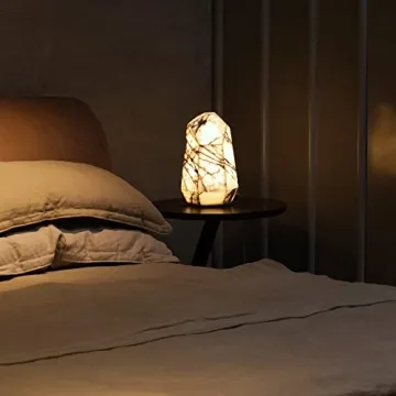 Artesolute Marble Table Lamp with Tri-Color LED Options