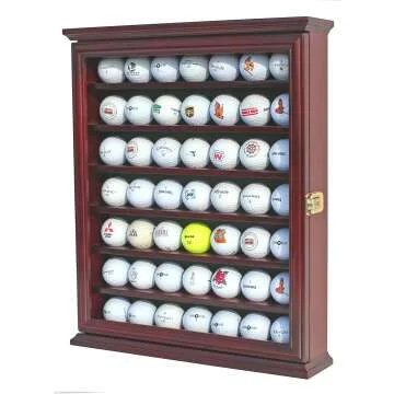 DisplayGifts Golf Ball Display Case - Wall Rack