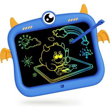 TEKFUN Colorful Toddler Drawing Pad - 8.5inch Mess-Free Fun
