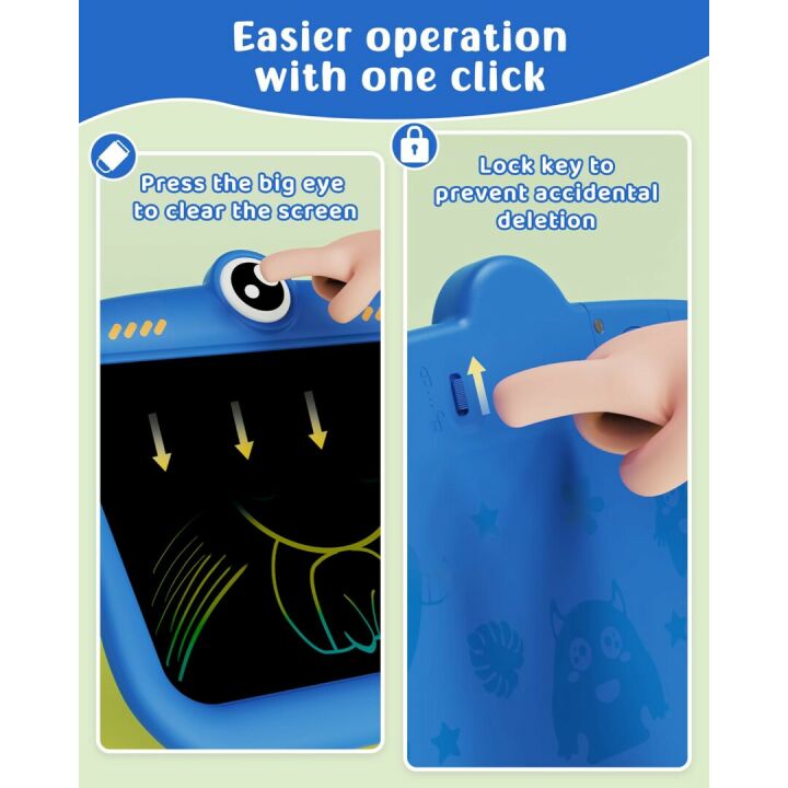 TEKFUN Toddler Doodle Pad - Travel-Friendly Blue