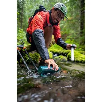 LifeStraw Go Water Filter Bottle with 2-Stage Integrated Filter Straw for Hiking, Backpacking, and Travel, Teal, 22, Model:LSG201DT08