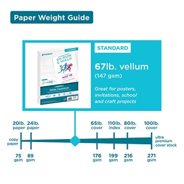 Printworks White Cardstock for Craft Projects and More