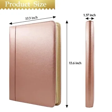 Darolin Zip Padfolio Binder: Elegant Organization Tool