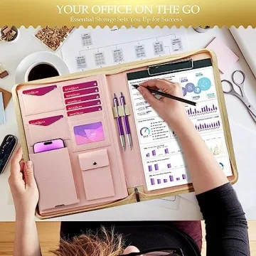 Darolin Zip Padfolio Binder: Elegant Organization Tool