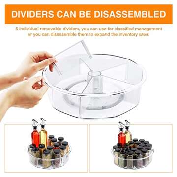 Versatile Lazy Susan Organizer for Kitchen & Bathroom
