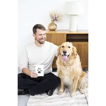 Pearhead Pet Clean-Touch Ink Pad, Medium/Large, Black Ink Pad for Cats or Dogs, Pet Owner, Pet Owner Must Have Item, Pet Memory Keepsake, for Medium to Large Pets