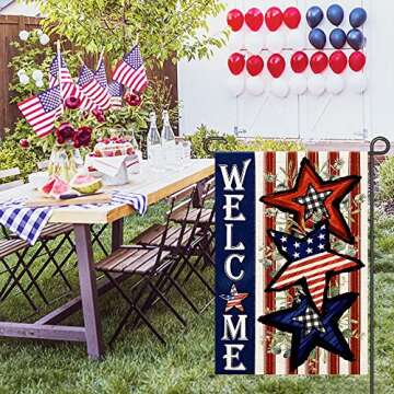 Independence Day Double Sided Garden Flag 12x18