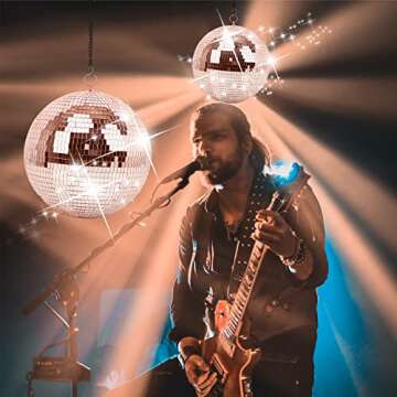 Muscab 12 Inch Rose Gold Disco Ball for Parties