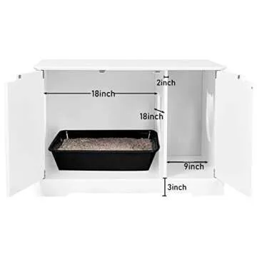 BANIROMAY Cat Litter Box Enclosure Furniture for Cats