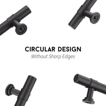 goldenwarm 5 Pack Black Cabinet Handles 3 Inch Pulls