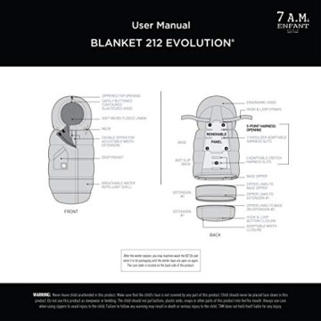 7AM Enfant Stroller Blanket 212 - Warm Baby Footmuff for Winter