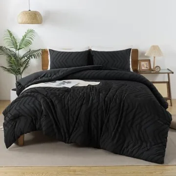 Andency Black Comforter King Set Stylish and Cozy Bedding