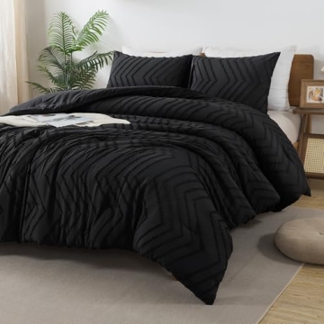 Andency Black Comforter King Set Stylish and Cozy Bedding