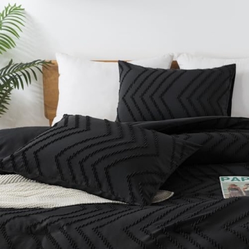 Andency Black Comforter King Set Stylish and Cozy Bedding