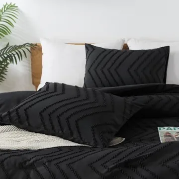 Andency Black Comforter King Set Stylish and Cozy Bedding