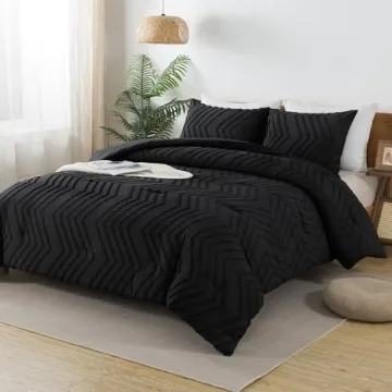 Andency Black Comforter King Set Stylish and Cozy Bedding