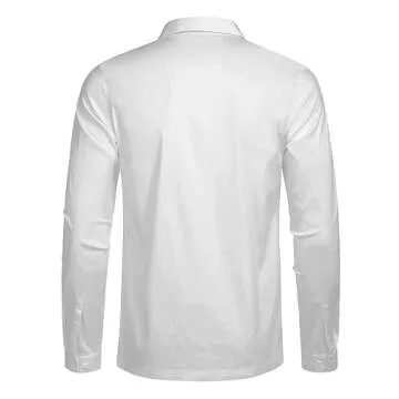 COOFANDY Men's Scottish Jacobite Ghillie Kilt Shirt