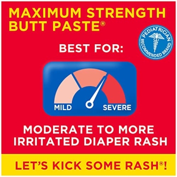 Boudreaux's Butt Paste Maximum Strength Diaper Cream 4 oz Tube