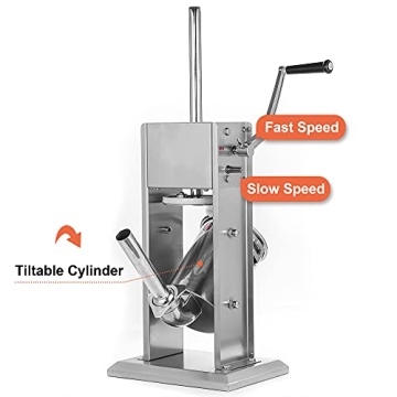 CMI Stainless Steel Sausage Stuffer Easy Clean Dual Speed