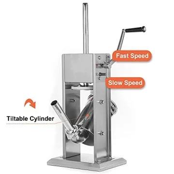 CMI Stainless Steel Sausage Stuffer Easy Clean Dual Speed