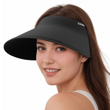 Sukeen Wide Brim Sun Visor for Women Men, UPF50+ Protection, Foldable, Ideal for Outdoor Fun!