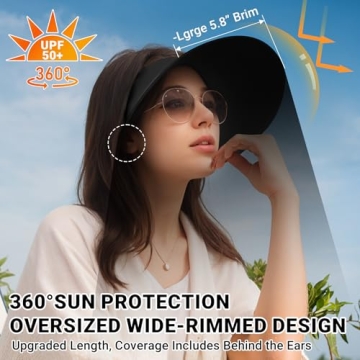 Sukeen Wide Brim Sun Visor with UPF50+ Protection