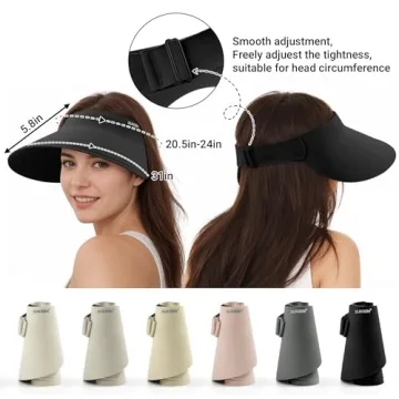 Sukeen Wide Brim Sun Visor with UPF50+ Protection