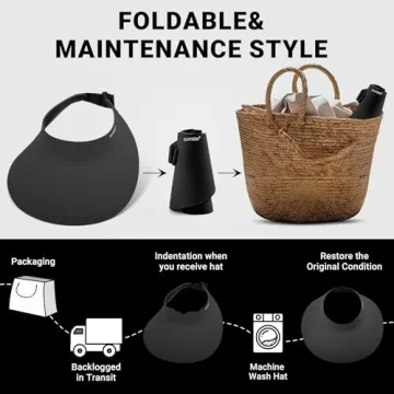 Sukeen Wide Brim Sun Visor with UPF50+ Protection