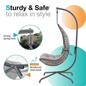 SUNSITT Swing Egg Chair for Indoor Outdoor Relaxation