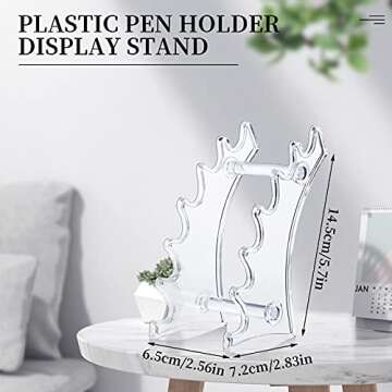 Jetec 2 Pieces Plastic Pen Holder Stand for Organizing