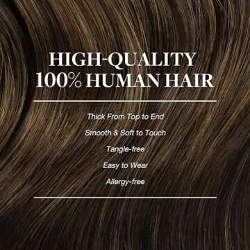 GOO GOO Clip in Hair Extensions Real Human Hair, Remy Human Hair Extensions Clip ins for Women, Natural Human Hair, 22inch 150g 9Pcs, 4A Chocolate Brown