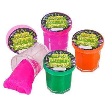 Mini Slime Noise Putty for Kids - (Pack of 48) Silly Putty Bulk Favors for Kids All Ages, Boys & Gir...