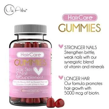 Hair Vitamins - Hair Gummies Easy to Eat - No Capsules, Increase Hair Strength Vitamin - Biotin for Hair Growth, Strong Hair, Grow Hair Skin Nail, Healthy Hair Treatment for Scalp, Stop Hair Loss.