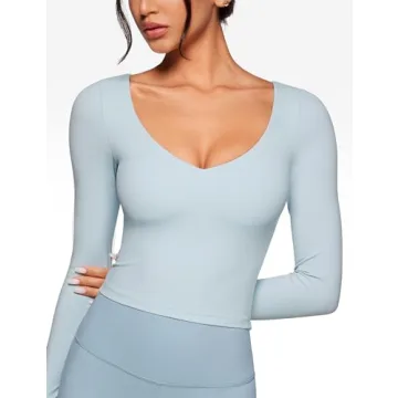 Comfortable INGIA V-Neck Workout Crop Top for Women