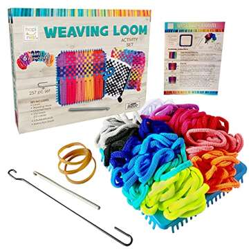 Hapinest Make Your Own Potholders Weaving Loom for Kids, Weaving Loom Kit, Pot Holder Loom Kit for B...