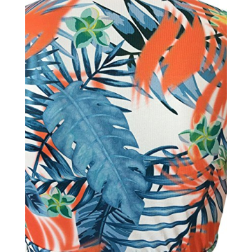 Chic Women 2 Piece Tropical Floral Print Outfit Set