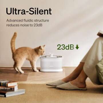 PETLIBRO Cat Water Fountain with Wireless Pump for Cats