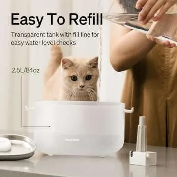 PETLIBRO Cat Water Fountain with Wireless Pump for Cats