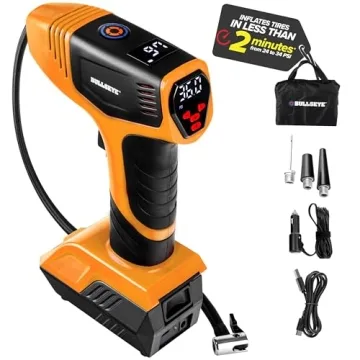 Bullseye Pro Tire Inflator Portable Air Compressor - Compact & Efficient