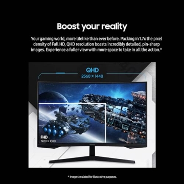 Samsung 27-Inch Odyssey G55C QHD Gaming Monitor