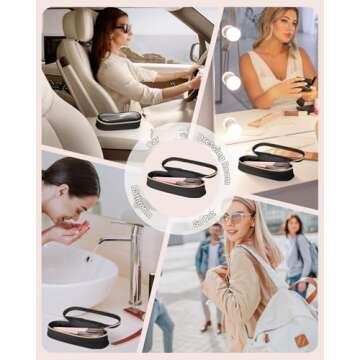 Travel Makeup Brush Holder - Portable and Stylish Storage