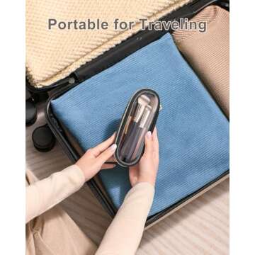 Travel Makeup Brush Holder - Portable and Stylish Storage
