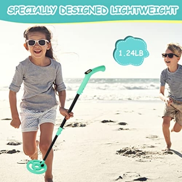 OMMO Kids Metal Detector Adjustable Lightweight Treasure Hunter