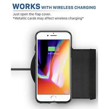 VENA Wallet Case Compatible with iPhone 8 Plus, iPhone 7 Plus, vCommute (Military Grade Drop Protection) Flip Leather Cover Card Slot with Kickstand Compatible w/iPhone 8 Plus and 7 Plus (Gray/Black)