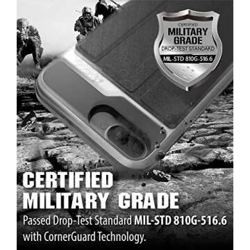 VENA Wallet Case Compatible with iPhone 8 Plus, iPhone 7 Plus, vCommute (Military Grade Drop Protection) Flip Leather Cover Card Slot with Kickstand Compatible w/iPhone 8 Plus and 7 Plus (Gray/Black)